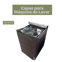 Capa para lavadora ge 15kg impermeável flex