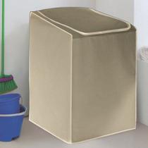 Capa Para Lavadora Prática Ziper Bege Grande