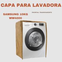 Capa para lavadora samsung 10kg ww4000 transparente flex