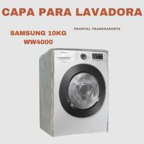 Capa para lavadora samsung 10kg ww4000 transparente flex