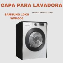 Capa para lavadora samsung 10kg ww4000 transparente flex Capa para lavadora samsung 10kg ww4000 transparente flex