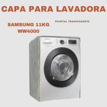 Capa para lavadora samsung 11kg ww4000 transparente flex Capa para lavadora samsung 11kg ww4000 transparente flex