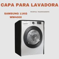 Capa para lavadora samsung 11kg ww4000 transparente flex