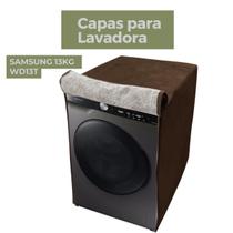 Capa para lavadora samsung 13kg wd13t impermeável flex Capa para lavadora samsung 13kg wd13t impermeável flex