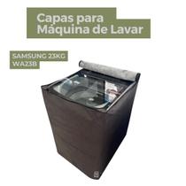 Capa para lavadora samsung 23kg wa23b impermeável flex
