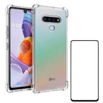 Capa para LG K71 Anti Shock + 2x Películas de Vidro 3D Capa para LG K71 Anti Shock + 2x Películas de Vidro 3D