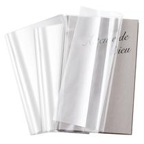 Capa para livros ReliThick ajustável, transparente e impermeável, 100 unidades Capa para livros ReliThick ajustável, transparente e impermeável, 100 unidades