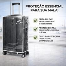 Capa para Mala de Bordo 10kg Transparente em PVC Protetora Contra Riscos e Sujeira Capa para Mala de Bordo 10kg Transparente em PVC Protetora Contra Riscos e Sujeira