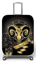 Capa para mala de viagem G, medidas max C48x A75 x P29cm Aries Preto e Dourado Capa para mala de viagem G, medidas max C48x A75 x P29cm Aries Preto e Dourado