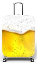 Capa para mala de viagem G, medidas max C48x A75 x P29cm Estampa Cerveja com espuma Capa para mala de viagem G, medidas max C48x A75 x P29cm Estampa Cerveja com espuma