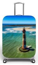 Capa para mala de viagem G, medidas max C48x A75 x P29cm Estampa Farol Ilha Nautica Capa para mala de viagem G, medidas max C48x A75 x P29cm Estampa Farol Ilha Nautica