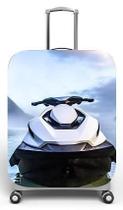 Capa para mala de viagem G, medidas max C48x A75 x P29cm Estampa Jetski Nautica