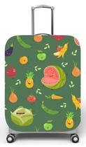 Capa para mala de viagem G, medidas max C48x A75 x P29cm Frutas Felizes