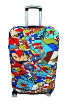 Capa para Mala de Viagem Heróis Capa para Mala de Viagem Heróis
