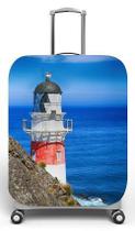 Capa para mala de viagem M, medidas max C40x A59 x P27cm Estampa Farol Nautica Capa para mala de viagem M, medidas max C40x A59 x P27cm Estampa Farol Nautica