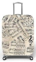 Capa para mala de viagem M, medidas max C40x A59 x P27cm Estampa Partitura Musical Capa para mala de viagem M, medidas max C40x A59 x P27cm Estampa Partitura Musical