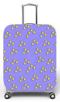 Capa para mala de viagem M, medidas max C40x A59 x P27cm Estampa roxo com estrelas amarelas Capa para mala de viagem M, medidas max C40x A59 x P27cm Estampa roxo com estrelas amarelas