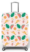 Capa para mala de viagem M, medidas max C40x A59 x P27cm Melancia Tropical Capa para mala de viagem M, medidas max C40x A59 x P27cm Melancia Tropical