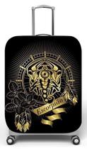 Capa para mala de viagem P Onboard, medidas max C35x A55 x P23cm Escorpião Preto e Dourado Capa para mala de viagem P Onboard, medidas max C35x A55 x P23cm Escorpião Preto e Dourado