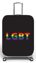 Capa para mala de viagem P Onboard, medidas max C35x A55 x P23cm Estampa Letras LGBT Capa para mala de viagem P Onboard, medidas max C35x A55 x P23cm Estampa Letras LGBT