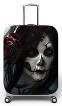 Capa para mala de viagem P Onboard, medidas max C35x A55 x P23cm Estampa Mulher caveira mexicana Capa para mala de viagem P Onboard, medidas max C35x A55 x P23cm Estampa Mulher caveira mexicana