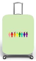 Capa para mala de viagem P Onboard, medidas max C35x A55 x P23cm Estampa Pessoas 2 LGBT Capa para mala de viagem P Onboard, medidas max C35x A55 x P23cm Estampa Pessoas 2 LGBT