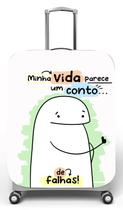 Capa para mala de viagem P Onboard, medidas max C35x A55 x P23cm Flork Conto de Falhas Capa para mala de viagem P Onboard, medidas max C35x A55 x P23cm Flork Conto de Falhas