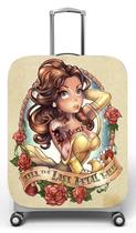Capa para mala de viagem P Onboard, medidas max C35x A55 x P23cm Princesa Bela Capa para mala de viagem P Onboard, medidas max C35x A55 x P23cm Princesa Bela