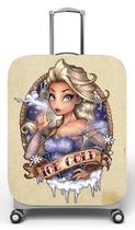 Capa para mala de viagem P Onboard, medidas max C35x A55 x P23cm Rainha do Gelo Capa para mala de viagem P Onboard, medidas max C35x A55 x P23cm Rainha do Gelo