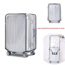 Capa Para Mala De Viagem Plástica Transparente Tamanho Pequeno Capa Para Mala De Viagem Plástica Transparente Tamanho Pequeno