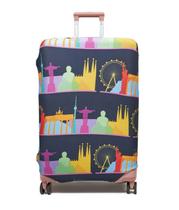 Capa Para Mala Pequena (Bordo) Protetora Anti-risco Temática