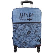 Capa para Mala Viagem Jeans Capa para Mala Viagem Jeans