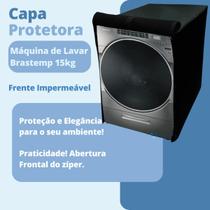 Capa para máquina de lavar abertura frontal brastemp 15kg impermeável Capa para máquina de lavar abertura frontal brastemp 15kg impermeável