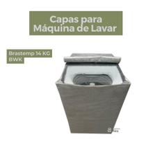 Capa para máquina de lavar brastemp 14kg bwk impermeável flex