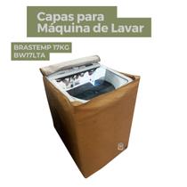 Capa para máquina de lavar brastemp 17kg bw17lta impermeável flex