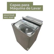 Capa para máquina de lavar brastemp 18kg bwf impermeável flex Capa para máquina de lavar brastemp 18kg bwf impermeável flex