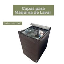 Capa para máquina de lavar colormaq 12kg impermeável flex