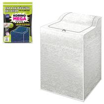 Capa para Maquina de Lavar de Pvc Flanelado material sintético Mega com Ziper Deluxe Media 91x65x62cm
