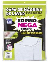 Capa para Maquina de Lavar em PVC com Ziper material sintético mega com ziper