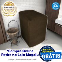 Capa para Máquina de Lavar Flanelada - Brastemp, Colomarq, Arno, Electrolux, Consul, New Up - MARROM - Panami