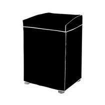 Capa para Máquina de Lavar Roupas P Preta com Tampa Capa para Máquina de Lavar Roupas P Preta com Tampa