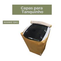 Capa para máquina de lavar roupas semiautomática wanke 12kg impermeável flex Capa para máquina de lavar roupas semiautomática wanke 12kg impermeável flex