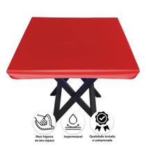 Capa Para Mesa de Bar Vermelha 60x60 Centímetros