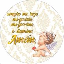 Capa Para Mini Painel Redondo Helanca Premium 50x50cm Elástico Tema Batizado Anjinho Bebê Religioso Capa Para Mini Painel Redondo Helanca Premium 50x50cm Elástico Tema Batizado Anjinho Bebê Religioso