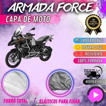 Capa para Moto BMW R1200gs 100% Forrada Forro Total Armada Force 100% Impermeável Forro Total Protege Sol Chuva Poeira Lona Proteção Automotiva