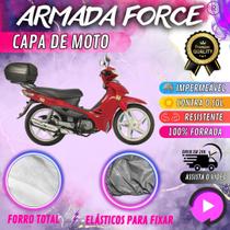 Capa para Moto DAFRA ZIG 50 100% Forrada Forro Total Armada Force 100% Impermeável Forro Total Protege Sol Chuva Poeira Lona Proteção Automotiva
