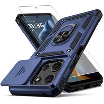 Capa para Moto G 2025 YZOK Azul Antichoque com Protetor de Tela Capa para Moto G 2025 YZOK Azul Antichoque com Protetor de Tela
