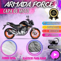 Capa para Moto HONDA CB 250F TWISTER 100% Forrada Forro Total Armada Force 100% Impermeável Forro Total Protege Sol Chuva Lona Proteção Automotiva
