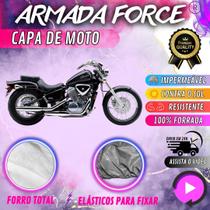 Capa para Moto HONDA SHADOW 600 100% Forrada Forro Total Armada Force 100% Impermeável Forro Total Protege Sol Chuva Poeira Lona Proteção Automotiva Capa para Moto HONDA SHADOW 600 100% Forrada Forro Total Armada Force 100% Impermeável Forro Total Protege Sol Chuva Poeira Lona Proteção Automotiva