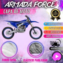 Capa para Moto YAMAHA 450F 100% Forrada Forro Total Armada Force 100% Impermeável Forro Total Protege Sol Chuva Poeira Lona Proteção Automotiva Capa para Moto YAMAHA 450F 100% Forrada Forro Total Armada Force 100% Impermeável Forro Total Protege Sol Chuva Poeira Lona Proteção Automotiva